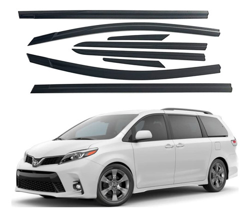 Visor Ventana De 8 Piezas Para Toyota Sienna 2018 2019 20