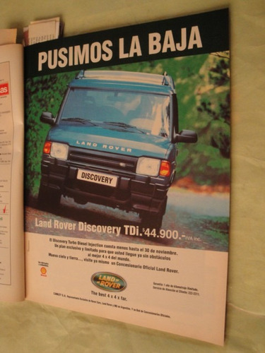 Publicidad Land Rover Discovery Tdi Año 1997