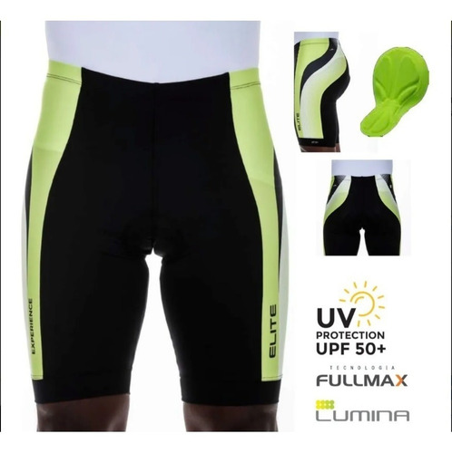 Bermuda Ciclista Bike Upf 50+ Elite Masculino 129068 