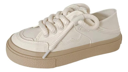 Tenis Envy Para Mujer | Estilo Casual Con Plataforma | Tallas 2-6 Mx Zapato De Lona Para Dama Denali