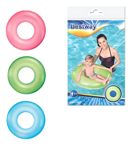 Boia Circular Neon Piscina Praia 76cm Bestway