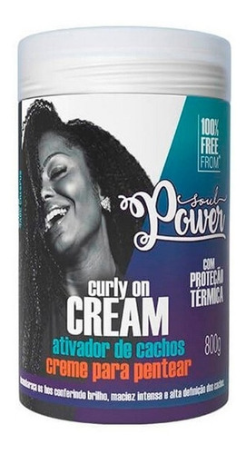 Creme Para Pentear Ativador Curly On Cream Soul Power 4x800g