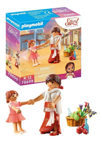 Playmobil Spirit Lucky Jovem E Mamãe Milagro 17 Peças 70699