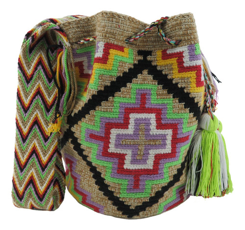 Mochila Wayuu Matizada 7 Colores Original