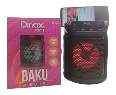 Imagen 1 de 2 de Parlante Bluetooth Inalambrico Dinax Baku 200w Ade Ramos