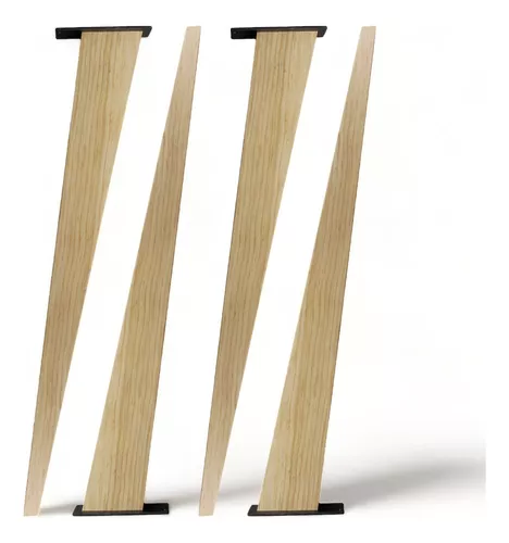 Patas de madera para muebles - 4 uds