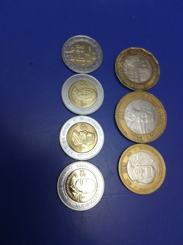 Lote De Monedas Nuevos Pesos Y Conmemorativas