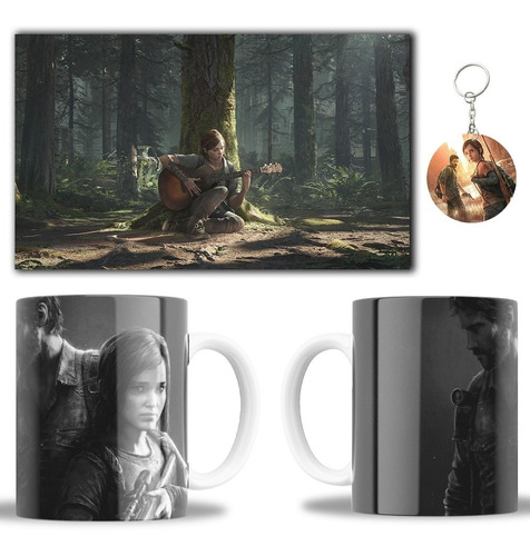 Cuadro Decorativo + Taza + Llavero The Last Of Us 1 Y 2