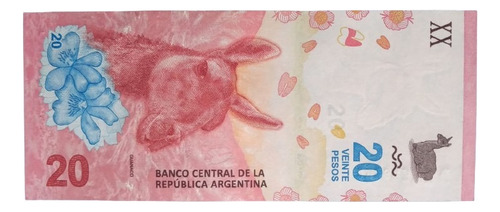 Billete De Argentina, 20 Pesos De 2017