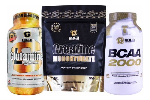 Creatina + Bcaa + Glutamina - Recuperacion Gold Nutrition