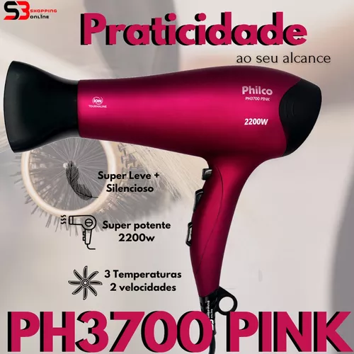 Secador De Cabelo Profissional 2100w Com Difusor De Cachos