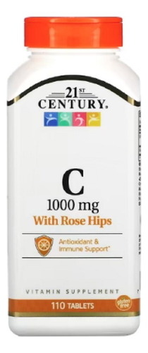 Century Vitamina c Com Rosa-mosqueta 1000mg Importada 110tbt