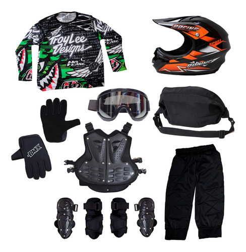 Uniforme Completo Deluxe Bmx Infantil Principiantes