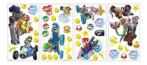 Roommates Rmk2728scs Mario Kart 8 Peel And Stick Adhesivos D