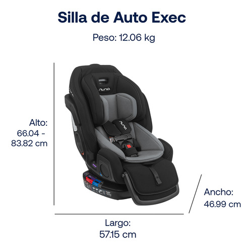 Silla Auto Convertible Nuna Exec Caviar