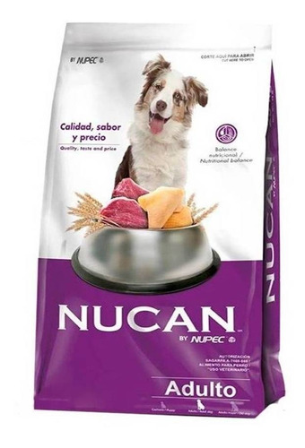Imagen 1 de 1 de Alimento Nucan para perro adulto todos los tamaños sabor mix en bolsa de 25kg