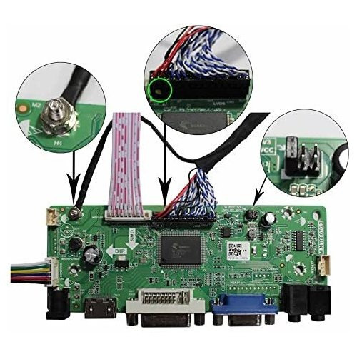 Placa Controladora Lcd De Audio Vsdisplay Hd-mi Dvi Vga Para