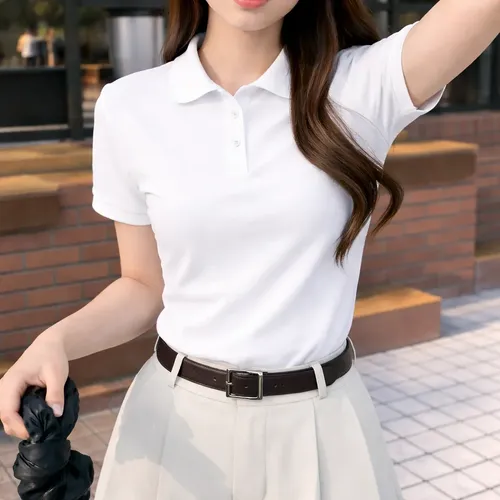 Camisa Gola Polo Feminina Básica Algodão Social Uniforme