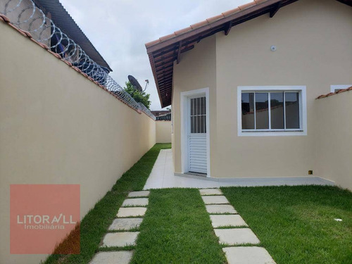 Casa Com 1 Dormitório À Venda, 40 M² Por R$ 149.990,00 - Umuarama Parque Itanhaém - Itanhaém/sp - Ca1928