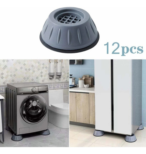12 Almohadillas Antivibratorias Antideslizantes For Lavador