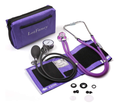 Lotfancy Esfigmomanometro Aneroide Con Kit De Estetoscopio,