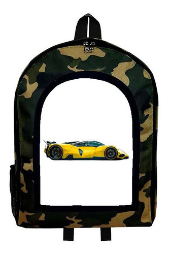 Mochila Camuflada Auto Carrera Pista Mod Aar110