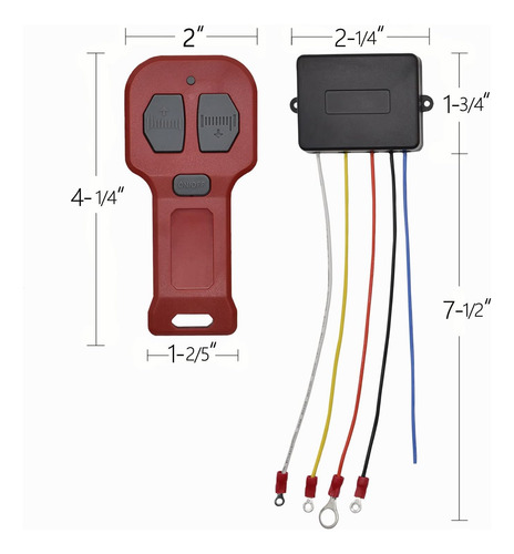 Wowlike Cabrestante Inalámbrico De Recuperación De 12 V, 2 K