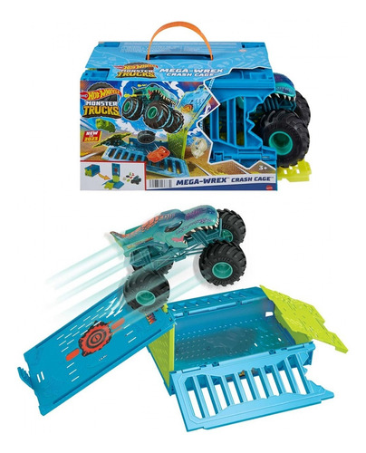 Carro De Juguete/hot Wheels Mega Wrex Caja De Choques