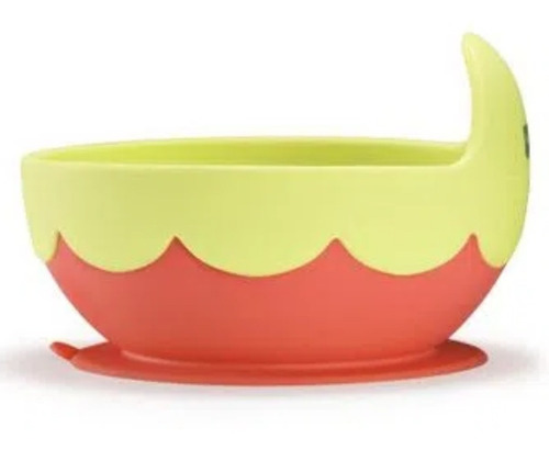 Imagem 3 de 10 de Kit Prato Bowl Com Ventosa Colher Silicone Alimentação Bebe