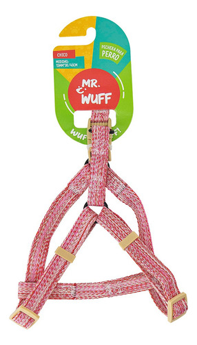 Pechera Arnes De Seguridad Para Perros Resistente Mr Wuff Rosa S