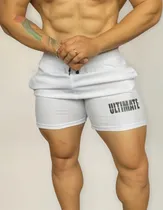 Comprar Short Ultimate Deportivo Gym Blanco Hombre