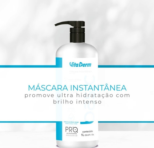 Máscara De Hidratação Instantânea Vita Derm Pro Basic 1lt