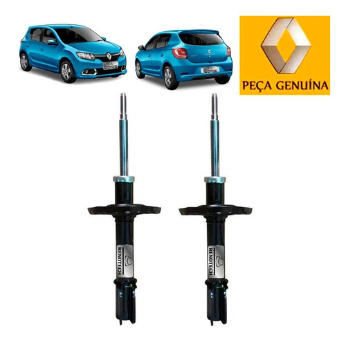 Kit Com 2 Amortecedores Dianteiro Sandero 2014 543028783r