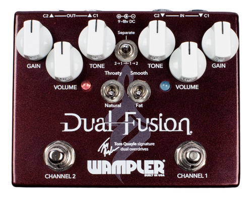 Wampler Tom Quayle Dual Fusion Overdrive Pedal Novo C/ Nf-e