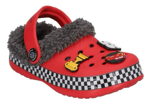 Sandalias Con Chiporro Cars Disney Rojas