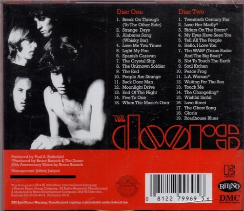 Cdx2 The Very Best Of The Doors