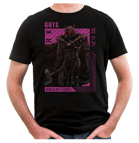 Remera Berserk Guts 03 (negra:) Ideas Mvd