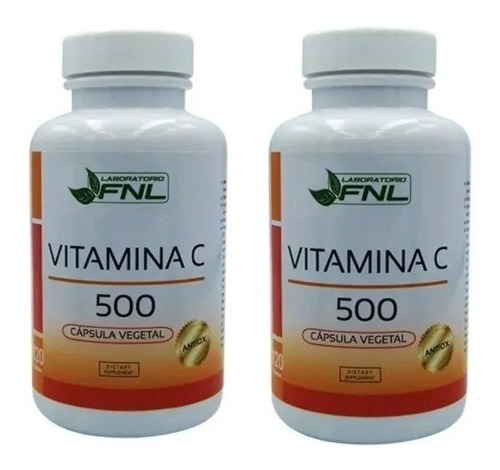 Vitamina C Fnl 2 Frascos 240 Capsulas 2x120 500mg