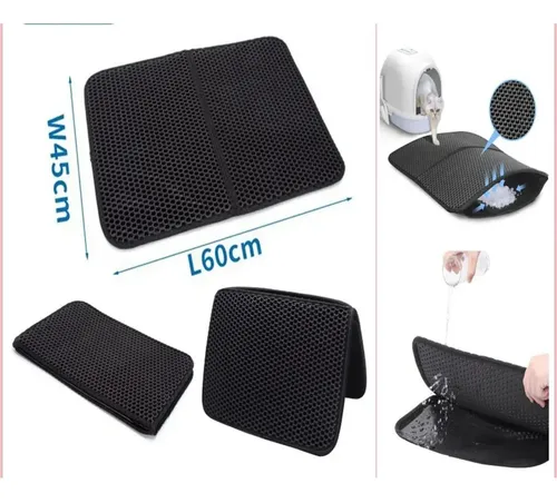 Alfombra Tapete Para Arenero De Gato 45 X 60 Cm