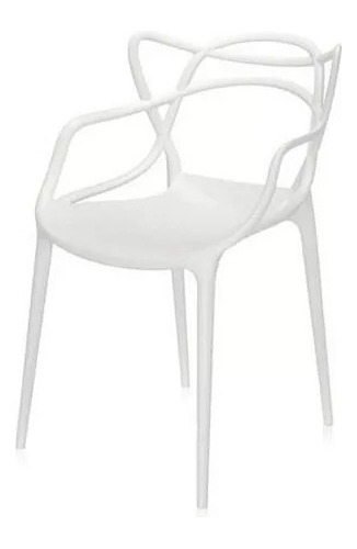 Silla Para Restaurante Trebol En Polipropileno Estructura De La Silla Blanco