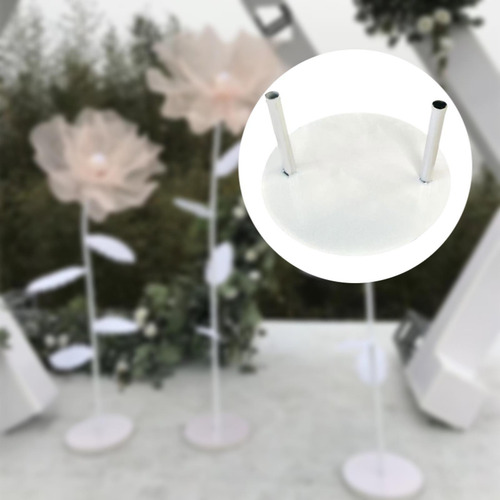 Soporte De Exhibición De Poste De Flores Base De Dos Polos