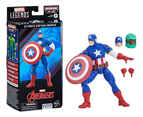 Boneco Capitão América Marvel Legends Series 15 Cm Hasbro