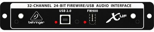 Behringer X-uf Tarjeta Expansión X32 Interfaz Bidireccional Color Negro