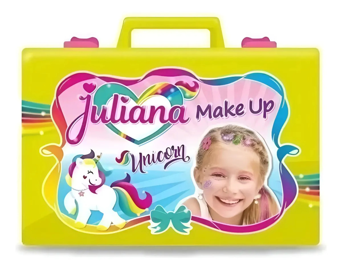 Juliana Make Up Unicorn Valija Maquillaje Color Amarillo