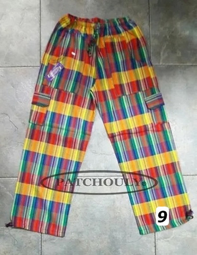 Imagen 3 de 3 de Pantalon Bali Rayado Artesanal Multicolor Niño/a T16 Colores