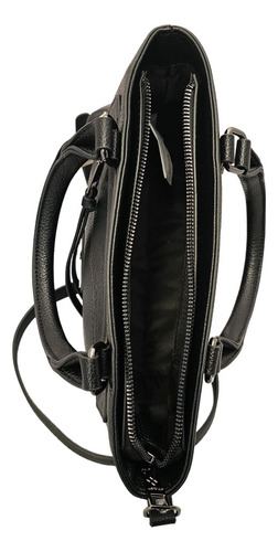 Cartera Lexico Premium L410 Correa Regulable Eco Cuero Acabado De Los Herrajes Black Gun Color Negro Correa De Hombro Negro Diseño De La Tela Liso