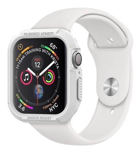 Case Spigen Rugged Armor Para Apple Watch 45mm Series7 White