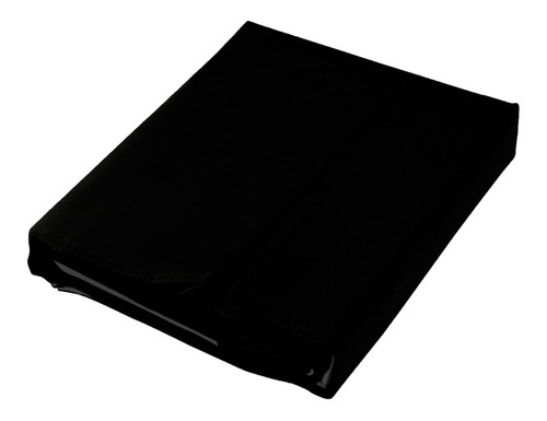 Faldón 144 Hilos Clásico Liso 2 Plazas Negro