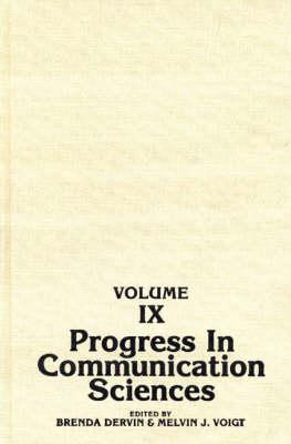 Libro Progress In Communication Sciences, Volume 9 - Bren...