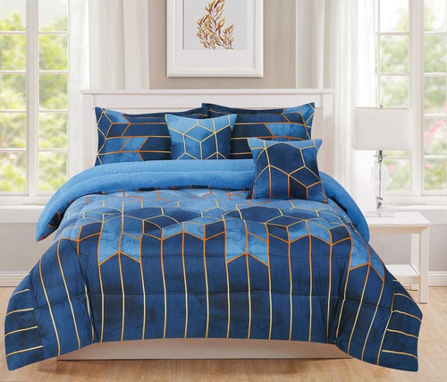 Plumón Ovejero Para Cama Doble, Colección De Lujo